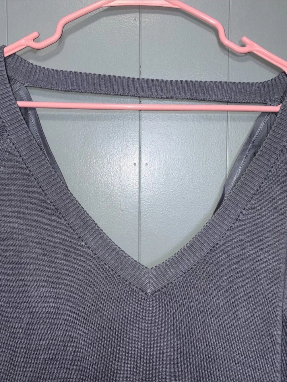 Lululemon Unity Pullover Sweater Drop Back Heathered Fossil Gray Size 10